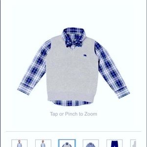 boys vest long sleeve shirt clothes set 4pcs size 7